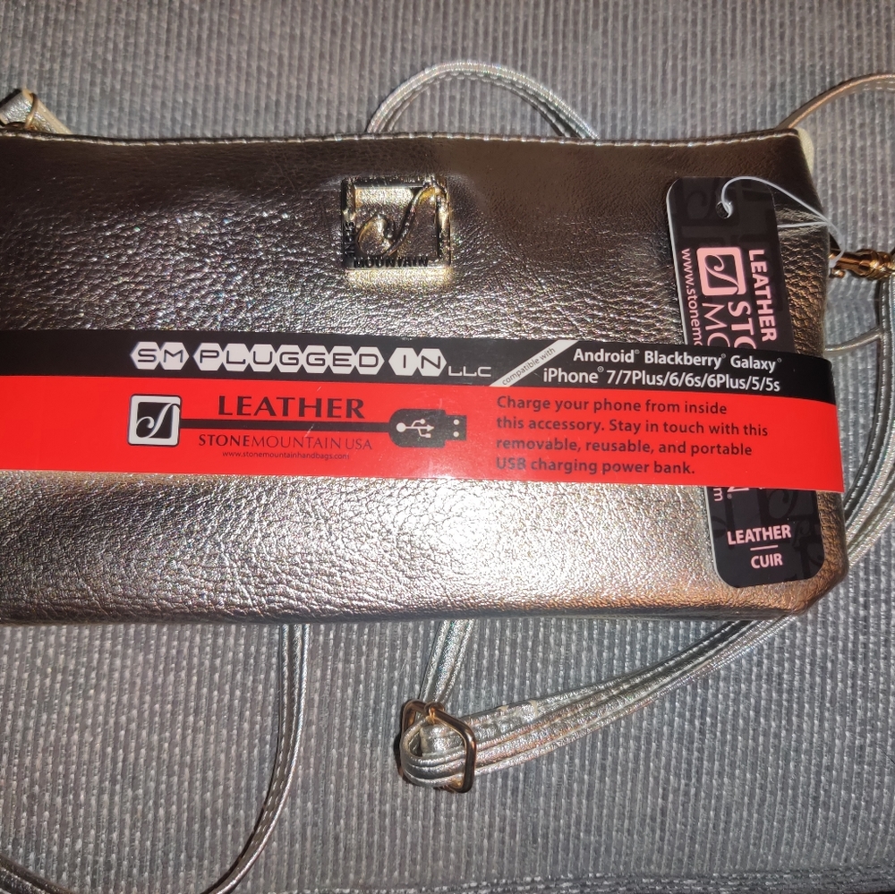 Stone Mountain Rose gold/copper wristlet/bag with charger